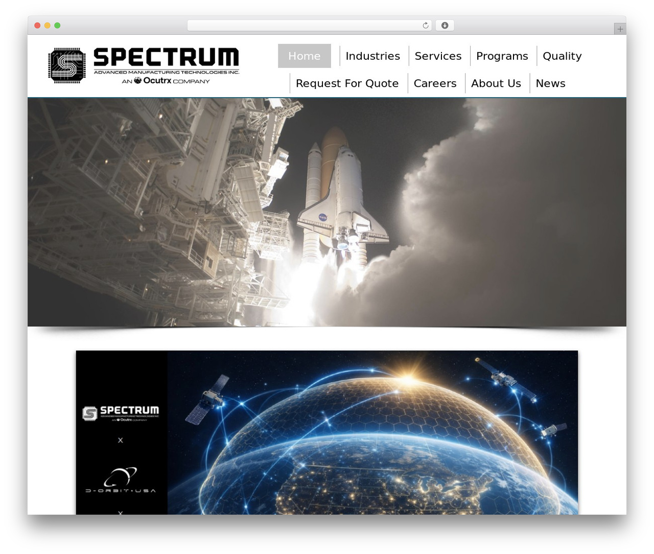 WordPress website theme Basic - spectrumamt.com