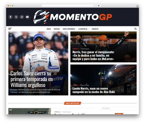 Zox News newspaper WordPress theme - momentogp.com