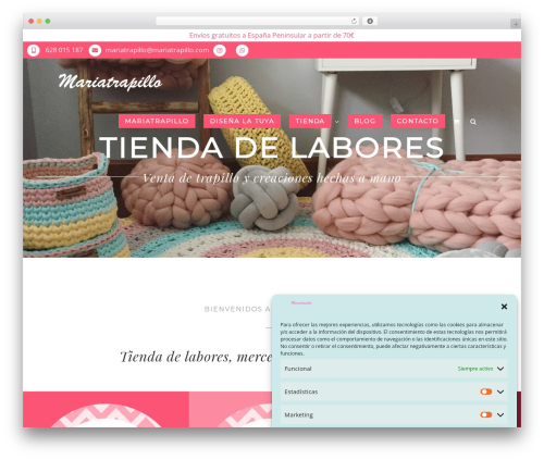 Avada WordPress theme - mariatrapillo.com