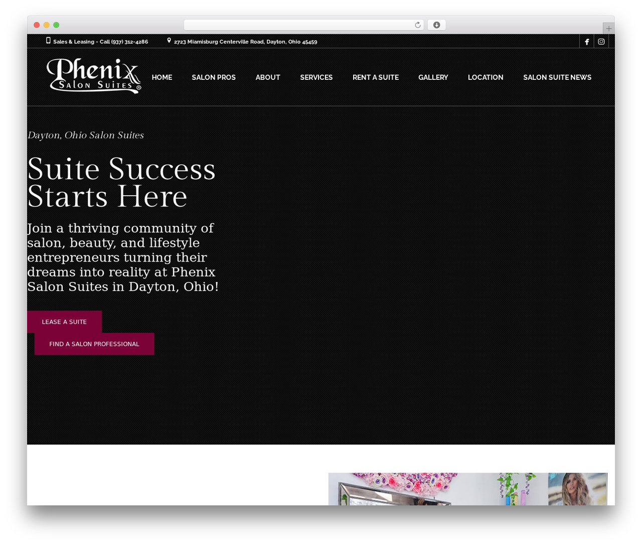 Coiffeur WP theme - phenixdayton.com