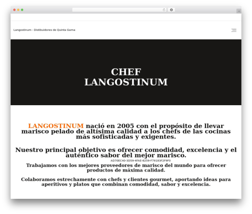 Theme WordPress Bubulla - langostinum.com