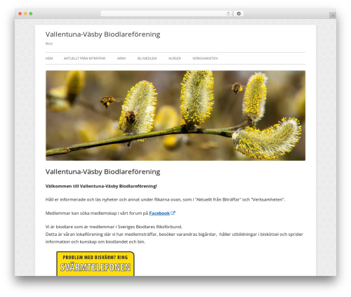 Tiny Framework WordPress theme - vvbf.se