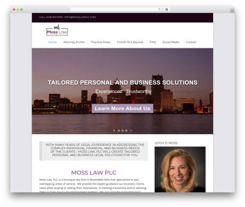 WP Theme WordPress theme - mosslawplc.com