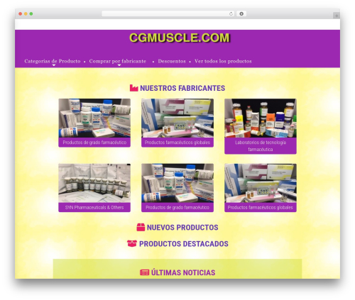 Blaszok WordPress website theme - cgmuscle.com