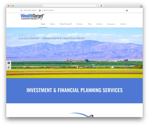 Custom WordPress theme - wealthtarget.com