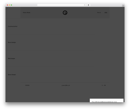 Kinsey WordPress theme - yoannsirvin.com