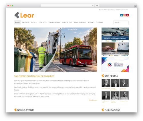 Lear WordPress theme - learlab.com