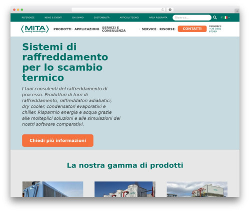 MITA theme WordPress - www.mitacoolingtechnologies.com