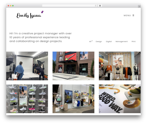 WordPress theme Air Theme - emilyigawa.com