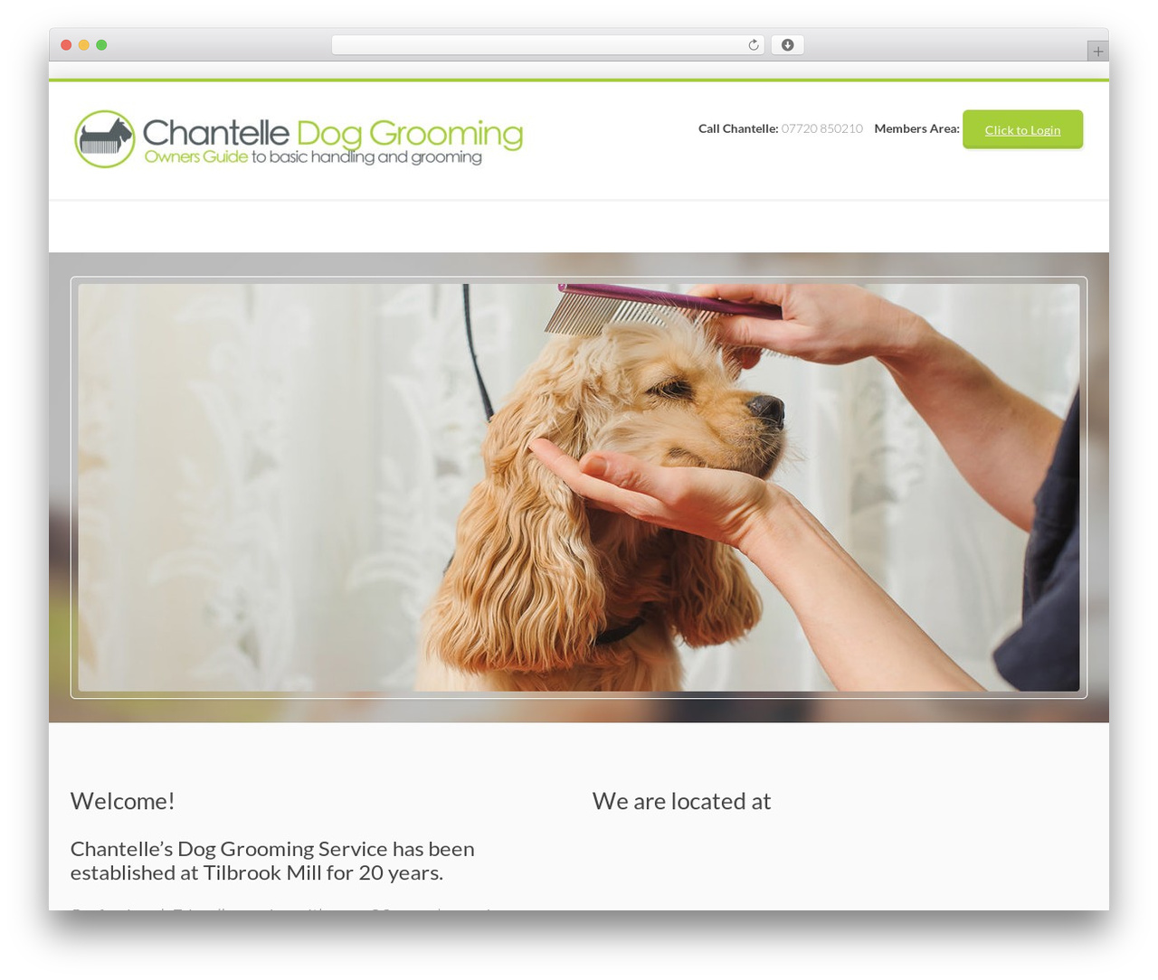 WordPress theme PetSitter - chantelledoggrooming.com