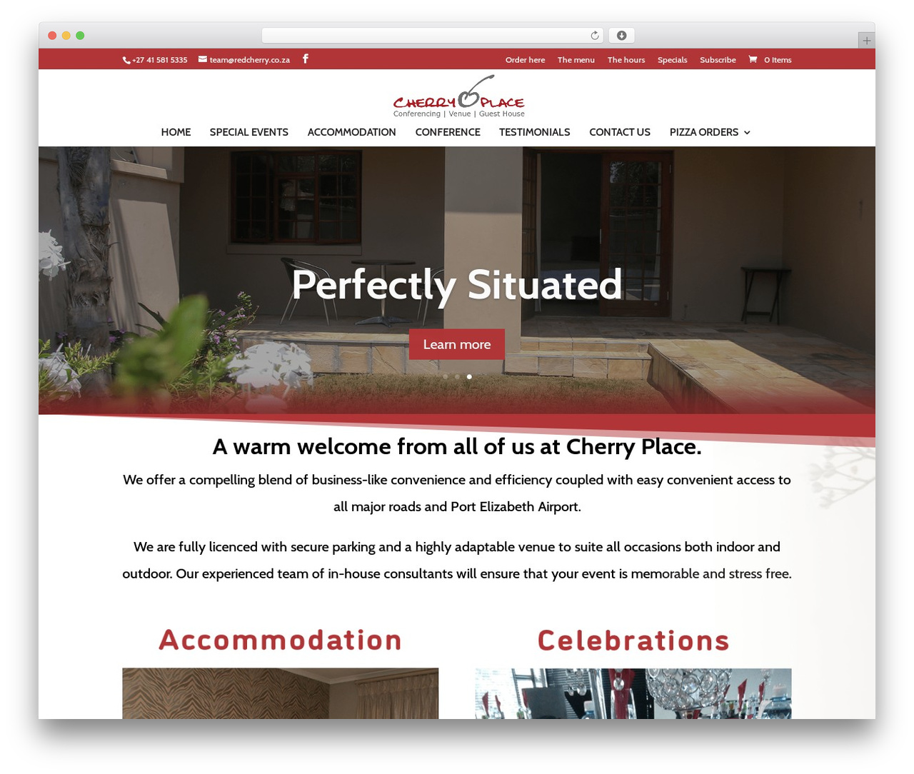 Divi WordPress theme - cherryplace.co.za