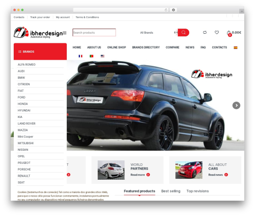 Electro automotive WordPress theme - ibherdesign.com