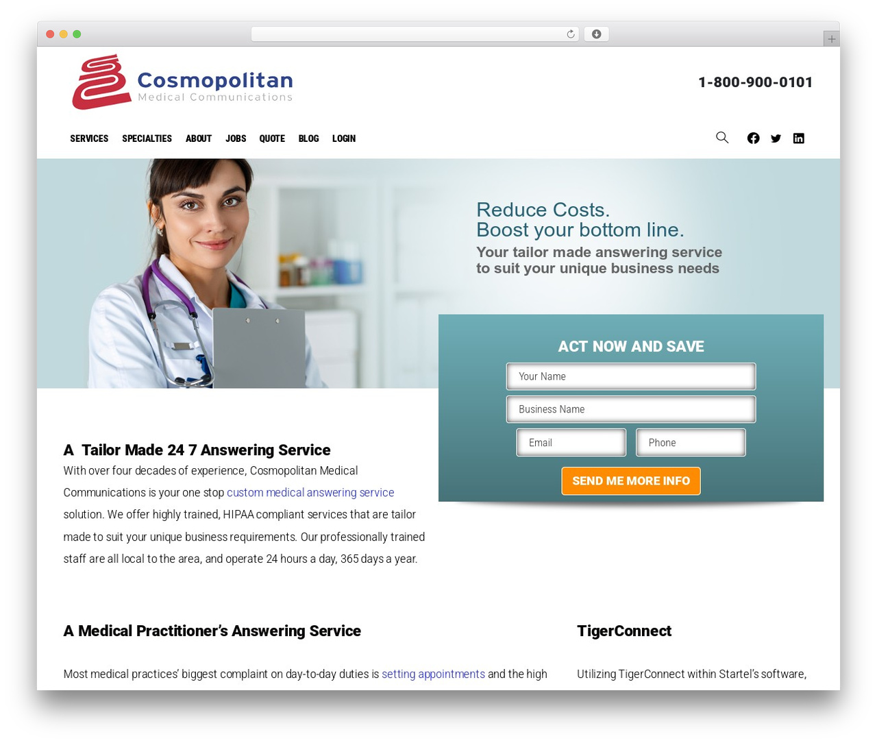Essentials WordPress theme - cosmomed.com