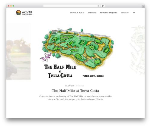 Ippo WordPress page theme - artisan.golf