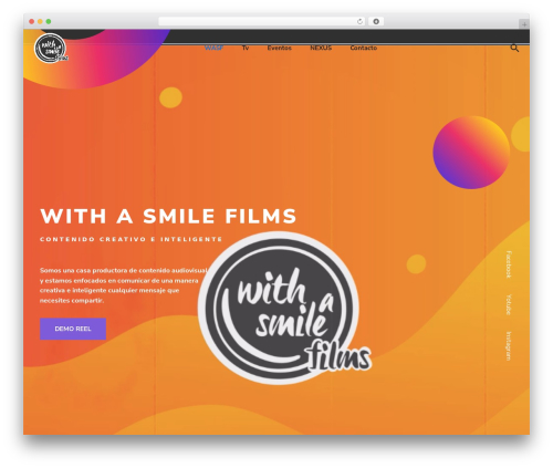 Sona WordPress theme - withasmilefilms.com/home