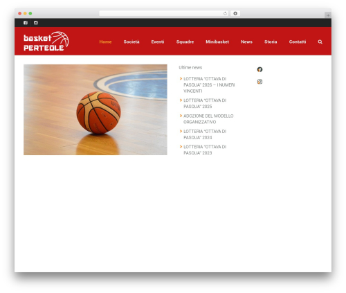 Sport WordPress website theme - basketperteole.com