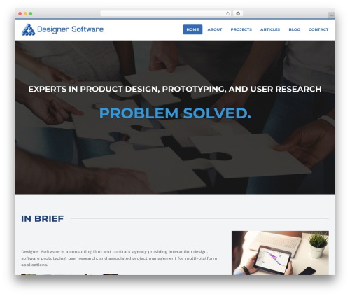 Corpboot theme WordPress - designer-software.com