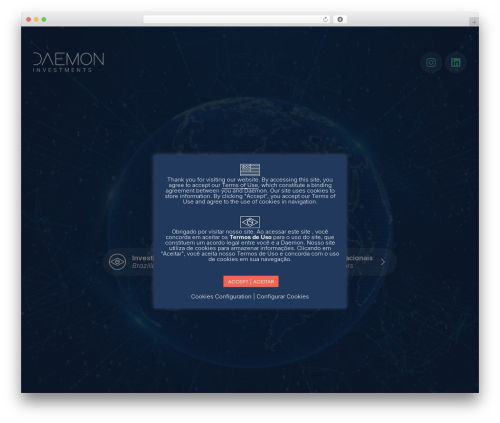 Daemon theme WordPress - daemoninvestments.com