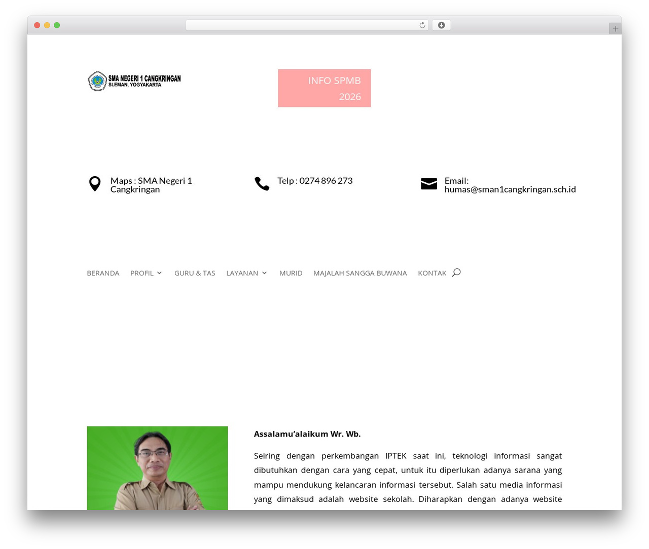 Divi WordPress theme - sman1cangkringan.sch.id