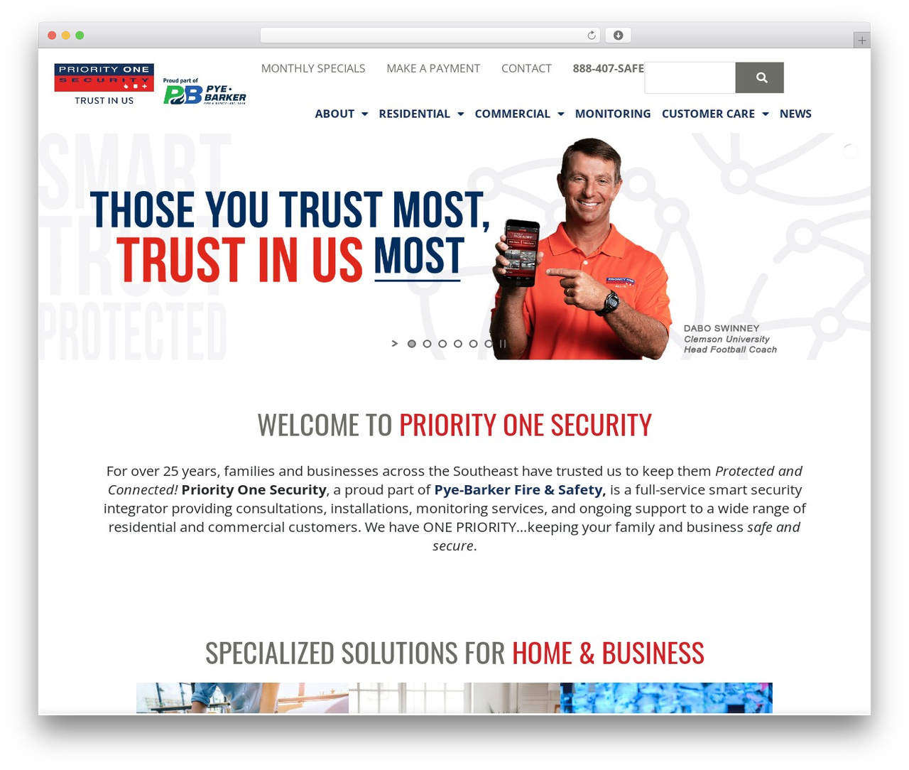 Priority One Security WordPress theme design - priority1security.com Priority One Security WordPress theme design - priority1security.com