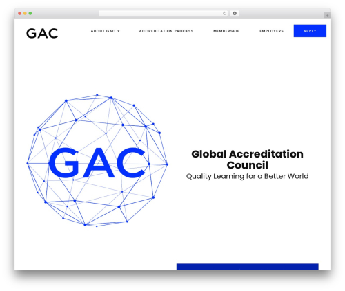 Reflekt theme WordPress - globalaccreditationcouncil.org