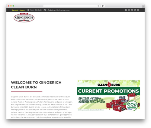 Theme WordPress Jupiter - gingerichcleanburn.com