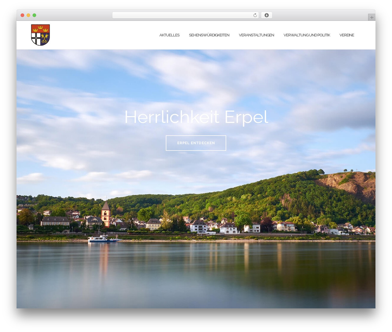 WordPress theme Shapely - herrlichkeit-erpel.de