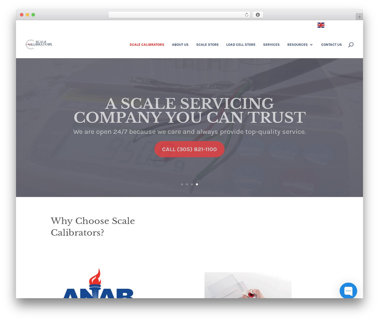 Divi WordPress theme - scalecalibrators.com