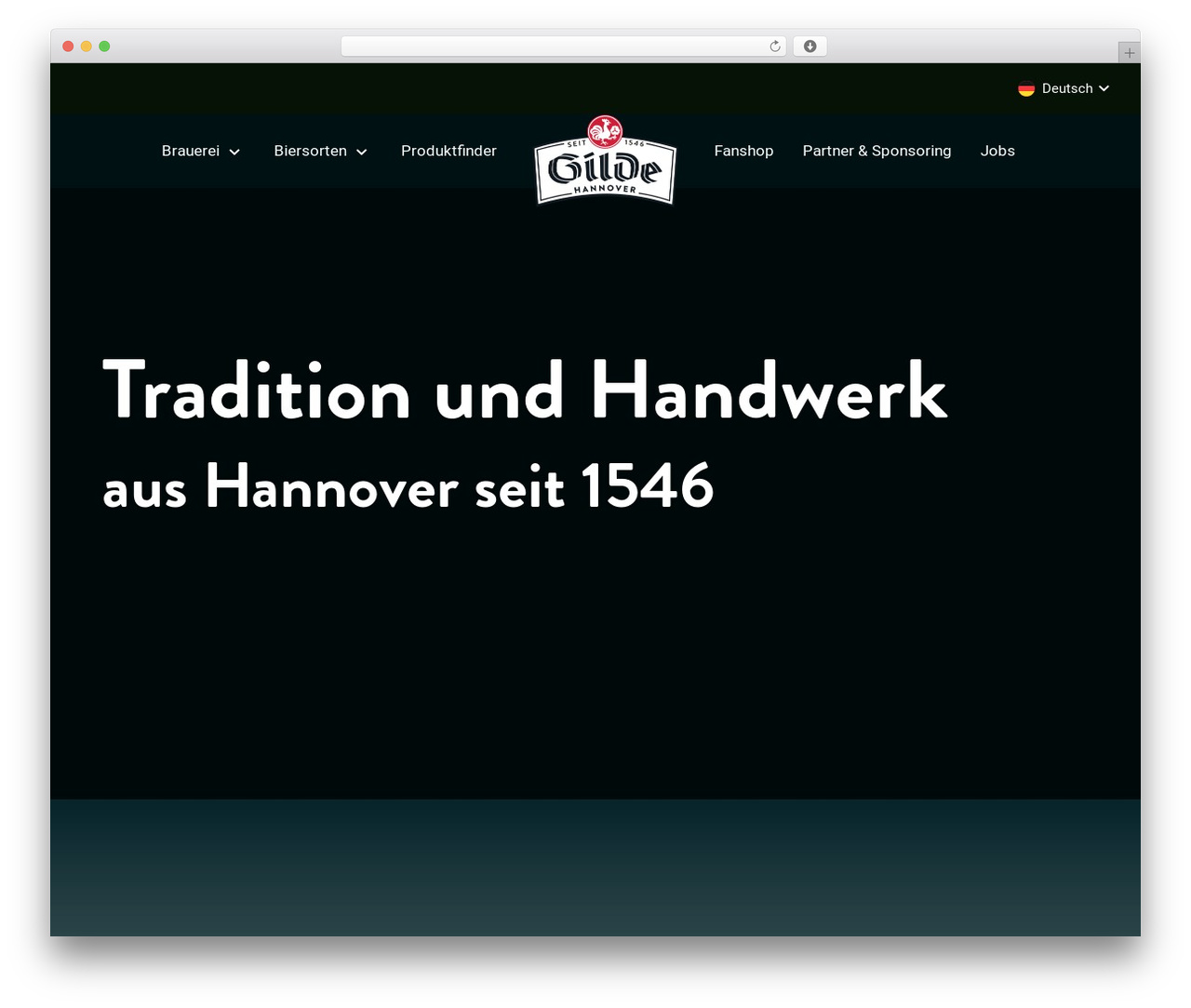 Understrap WordPress theme - gilde-brauerei.com