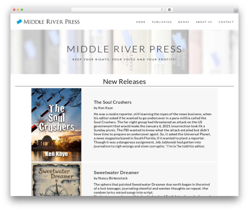 Mango WordPress theme - middleriverpress.com