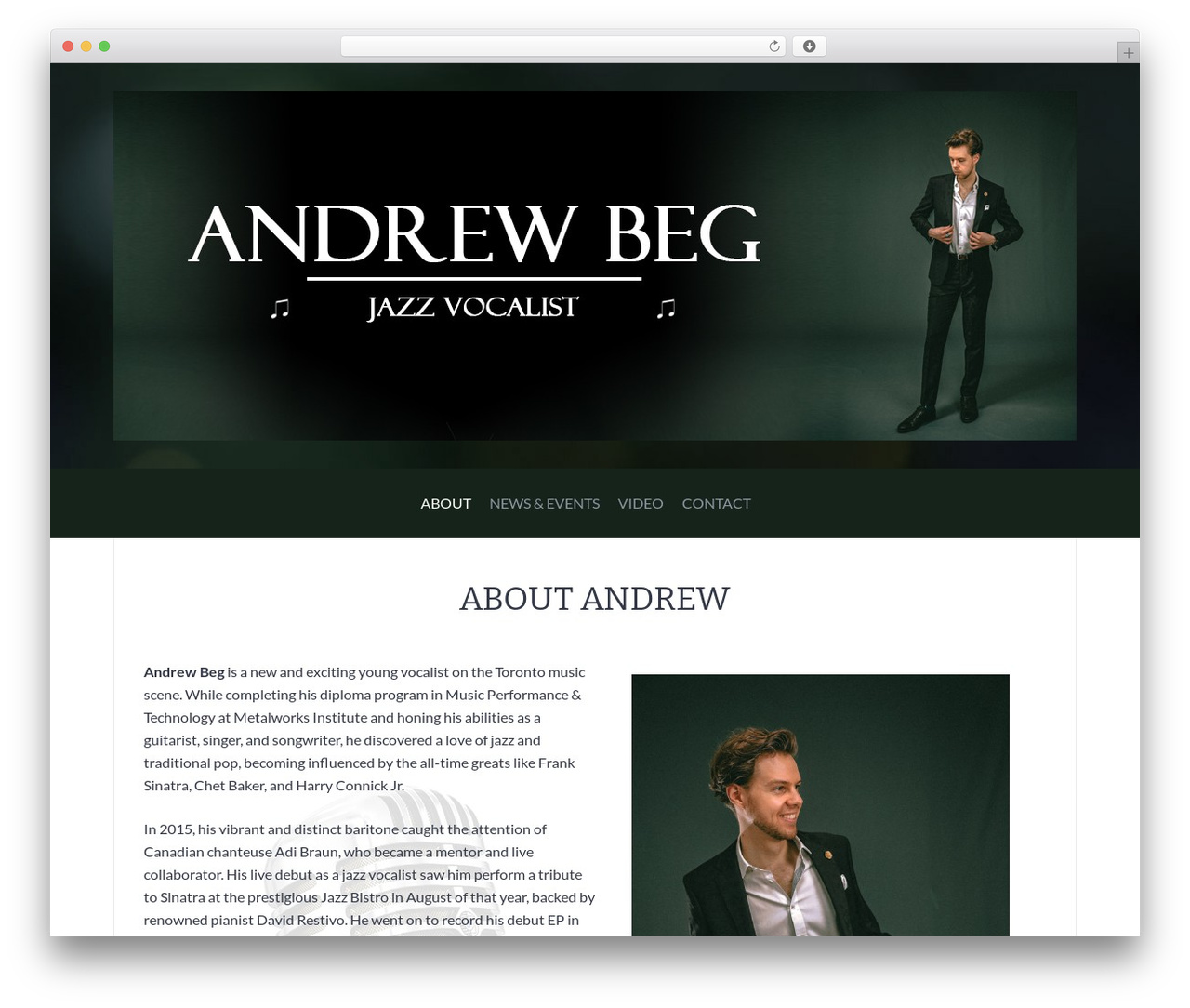 Theme WordPress Everett - andrewbeg.com