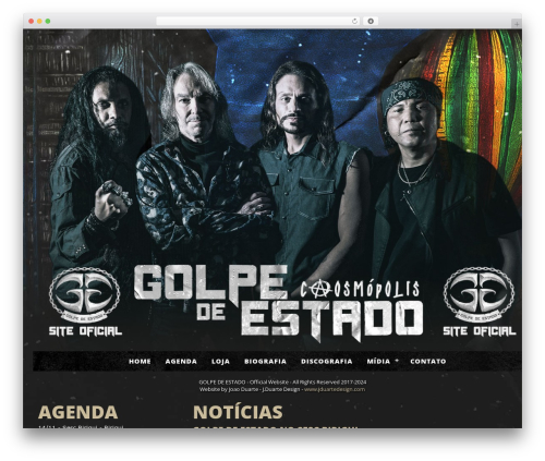 WordPress responsive theme by J.Duarte Design WordPress theme - bandagolpedeestado.com.br