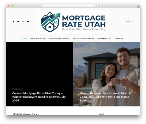 WordPress theme Alpaca - mortgagerateutah.com