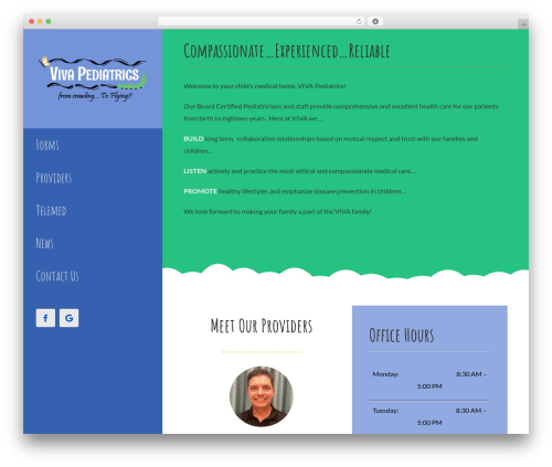 WordPress theme Avada - vivapediatrics.com