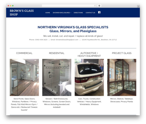 WordPress theme Customify - brownsglassshop.com