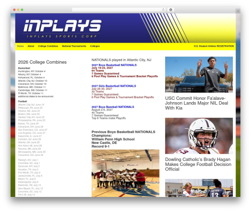 WordPress theme maxcanvas - inplays.com