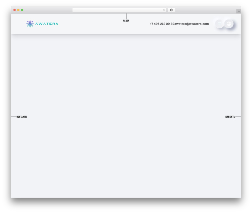 Base WordPress theme - awatera.com