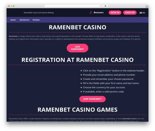 default-theme theme WordPress - ramenbet.games