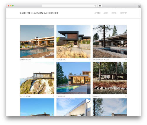 EMA WordPress theme - meglassonarchitect.com