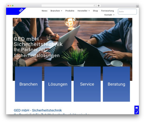 Wp floating menu pro WordPress plugin - ged-sicherheitstechnik.de