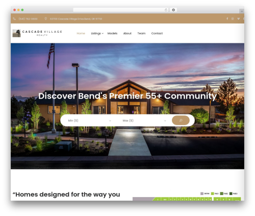 Theme WordPress Selio - cascadevillagerealty.com