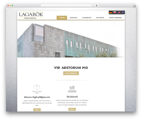 Thu theme WordPress - lagarok.is