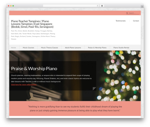 WordPress theme Prosperity - blessedpianist.com