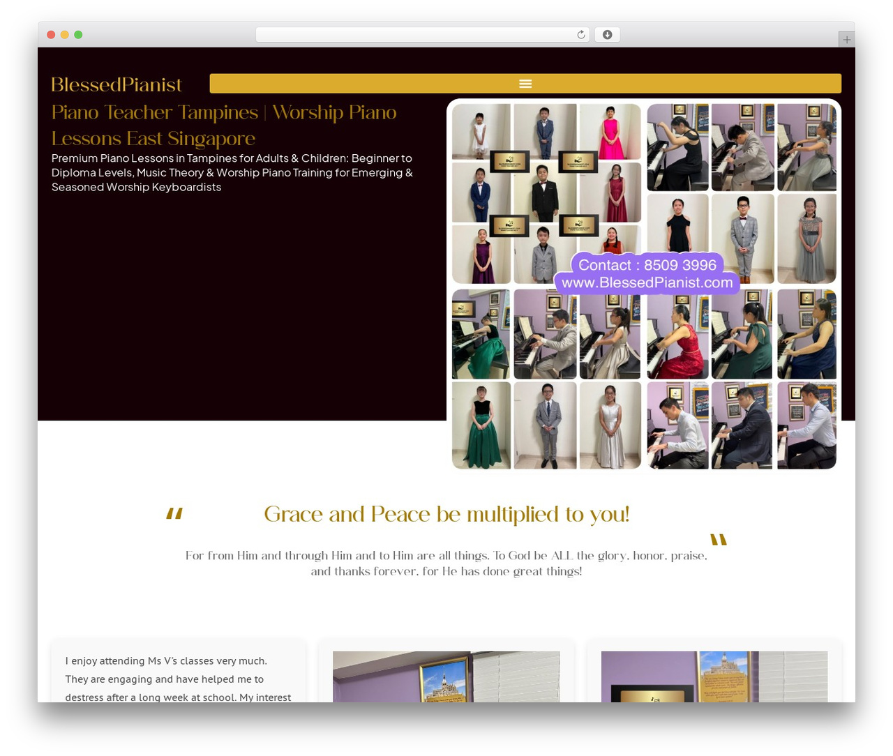 WordPress theme Prosperity - blessedpianist.com
