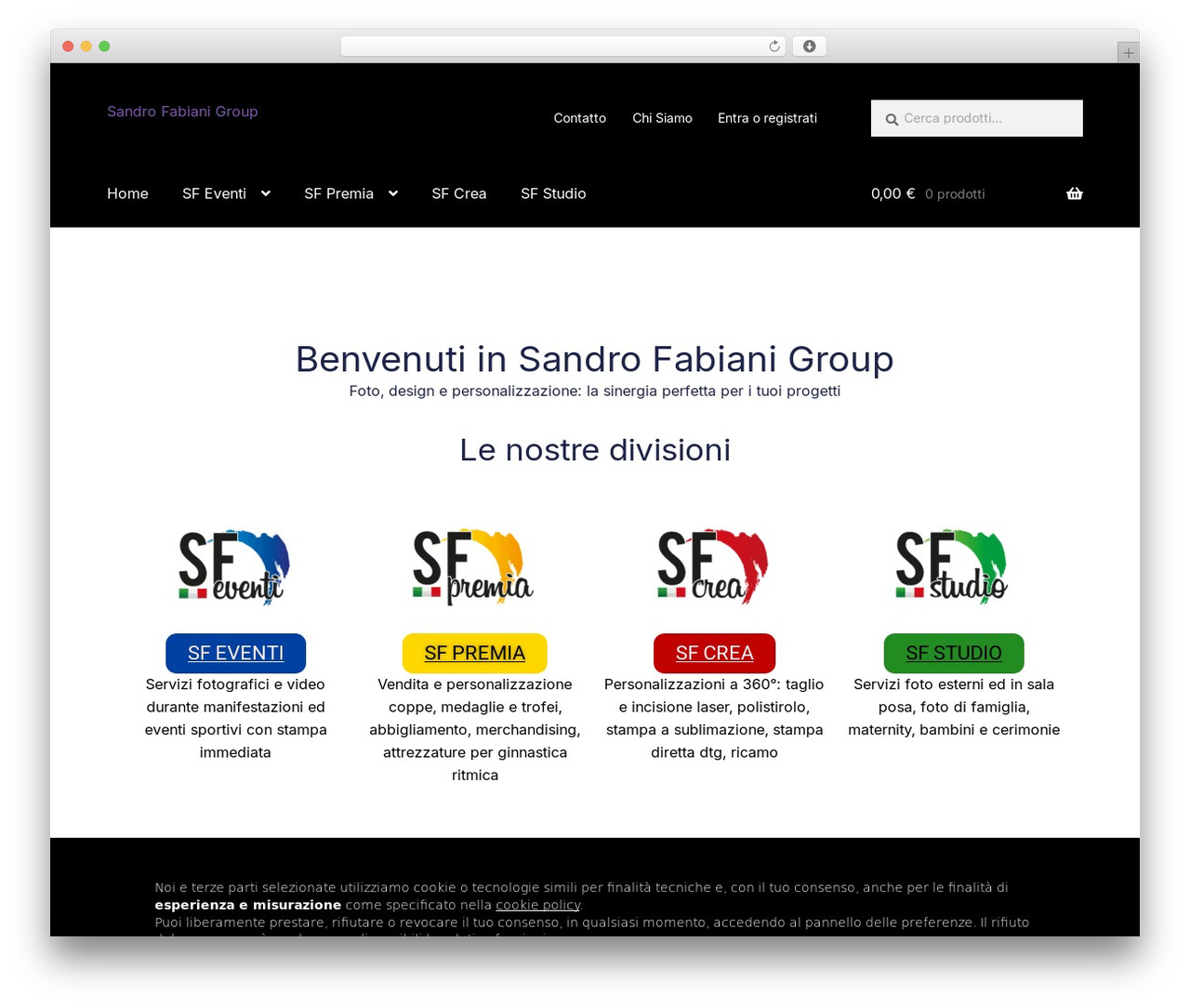 WordPress theme Storefront - sandrofabianigroup.com