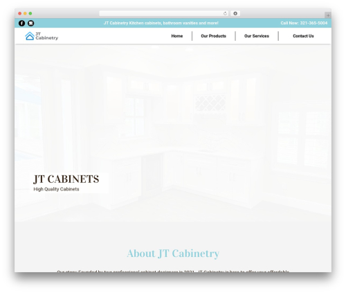 Wordpress Theme WordPress website theme - jtcabinetry.com