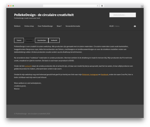 Theme customisations WordPress plugin - pollekedesign.nl