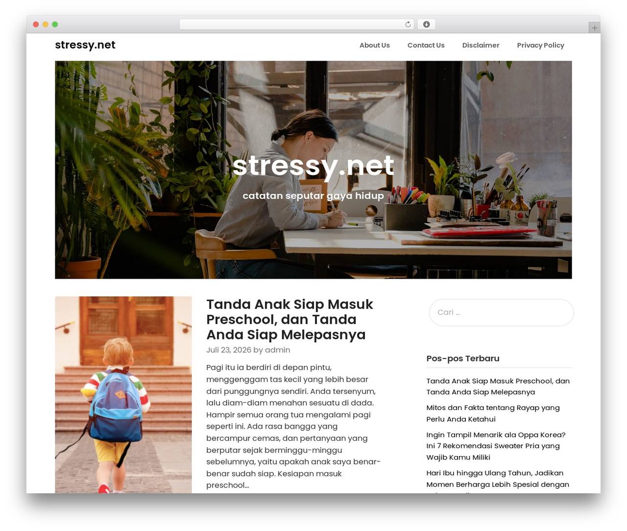 Draftly theme WordPress free - stressy.net