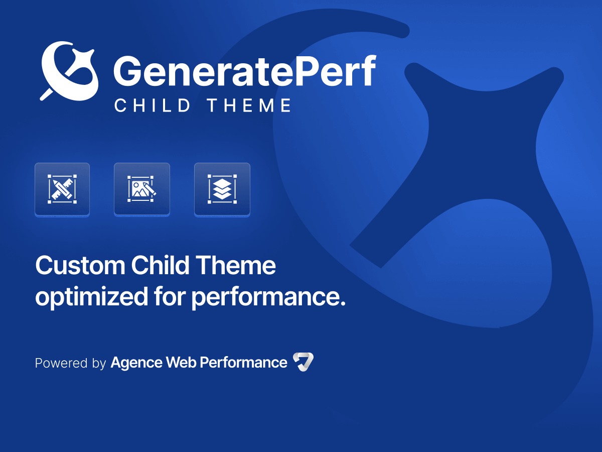GeneratePerf Child Theme WordPress theme