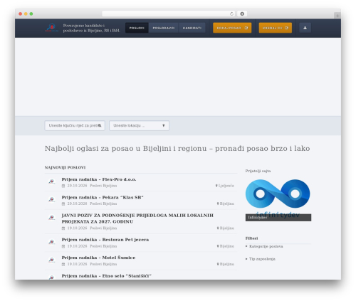JobEngine WordPress theme - poslovibijeljina.com